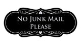 Signs ByLITA Designer No Junk Mail Please Sign