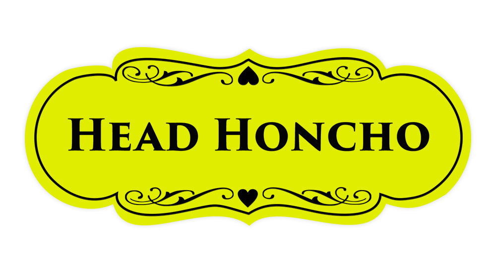 Signs ByLITA Designer Head Honcho Sign