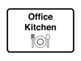 Classic Framed Office Kitchen Wall or Door Sign