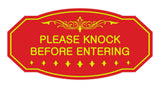 Victorian Please Knock Before Entering Sign