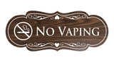 Signs ByLITA Designer No Vaping Sign