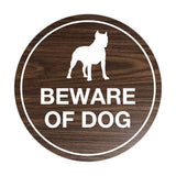 Signs ByLITA Circle Beware Of Dog Sign