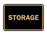 Black / Gold Signs ByLITA Classic Framed Storage Sign