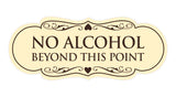 Signs ByLITA Designer No Alcohol Beyond this point Sign