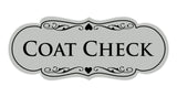 Signs ByLITA Designer Coat Check Sign