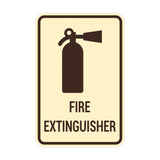 Portrait Round Fire Extinguisher Sign
