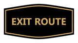 Signs ByLITA Fancy Exit Route Sign