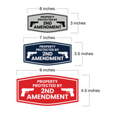 Fancy Property Protected By 2nd Amendment Wall or Door Sign