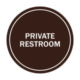 Signs ByLITA Circle Private Restroom Sign