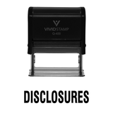 Disclosures Self Inking Rubber Stamp