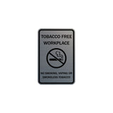 ByLITA Tobacco Free Workplace No Smoking, Vaping Or Smokeless Tobacco Sign