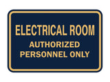 Signs ByLITA Classic Framed ELECTRICAL ROOM AUTHORIZED PERSONNEL ONLY Sign