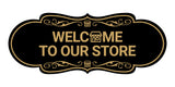 Designer Welcome to Our Store Wall or Door Sign