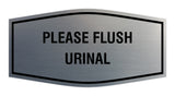 Fancy Please Flush Urinal Wall or Door Sign