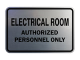 Signs ByLITA Classic Framed ELECTRICAL ROOM AUTHORIZED PERSONNEL ONLY Sign