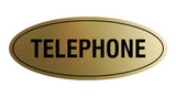 Oval TELEPHONE Sign