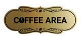 Designer Coffee Area Wall or Door Sign