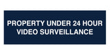 Signs ByLITA Basic Property 24 Hour Video Under Surveillance Sign