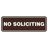 Standard No Soliciting Sign