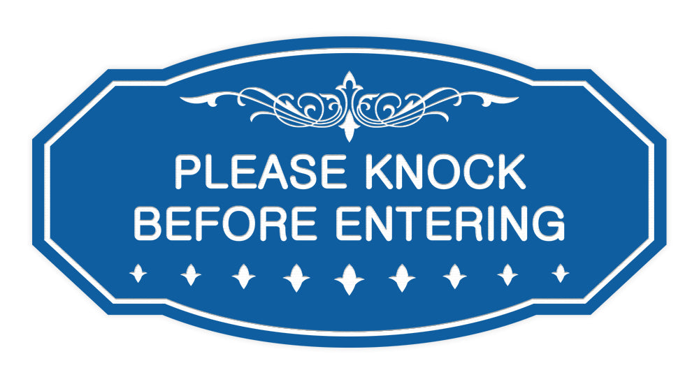 Victorian Please Knock Before Entering Sign