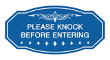 Victorian Please Knock Before Entering Sign