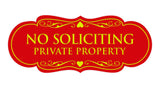 Signs ByLITA Designer No Soliciting Private Property Sign