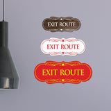 Signs ByLITA Designer Exit Route Sign