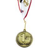 1st Place High Relief Gold Medal Award - Includes Ribbon