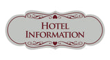 Signs ByLITA Designer Hotel Information Sign