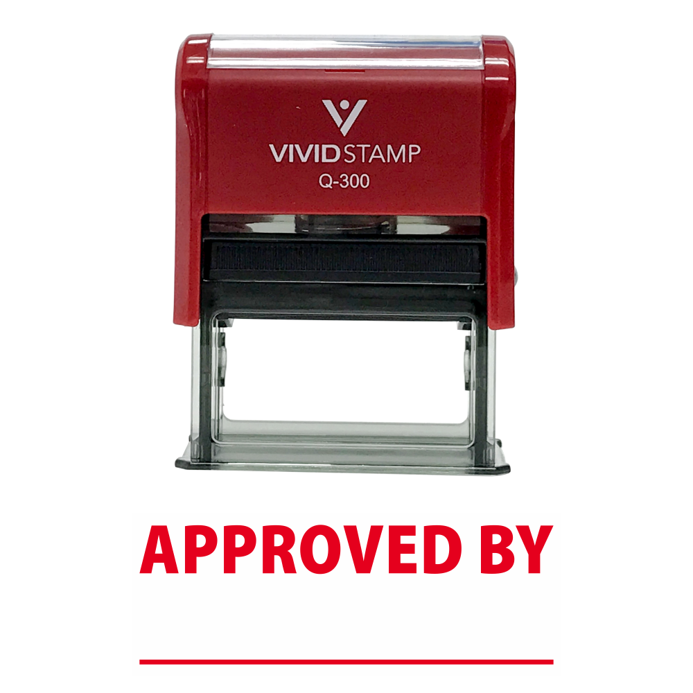 APPROVED BY Self Inking Rubber Stamp