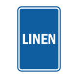 Portrait Round Linen Sign