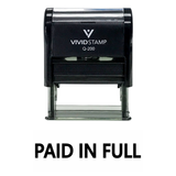 Basic PAID IN FULL Self Inking Rubber Stamp