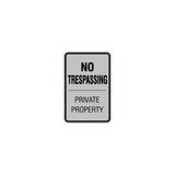 Signs ByLITA Portrait Round no trespassing private property Sign