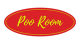Oval Poo Room Sign