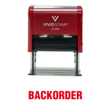 Backorder Self Inking Rubber Stamp