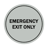 Signs ByLITA Circle Emergency Exit Only Sign