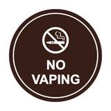 Signs ByLITA Circle No Vaping Sign