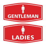 Signs ByLITA Fancy Ladies and Gentlemen Sign Set, 2-Pack