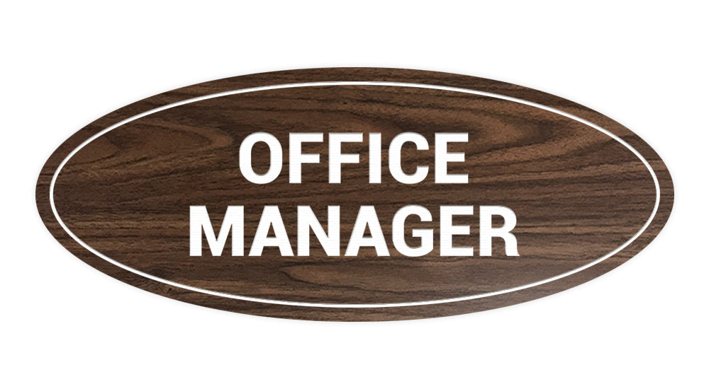 Signs ByLITA Oval Office Manager Sign – All Quality
