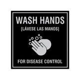 Signs ByLITA Square Wash Hands For Disease Control Sign