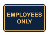 Signs ByLITA Classic Framed Employees Only Sign