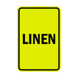 Portrait Round Linen Sign