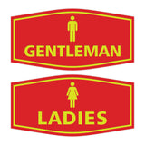 Signs ByLITA Fancy Ladies and Gentlemen Sign Set, 2-Pack