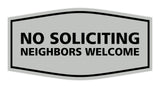 Signs ByLITA Fancy No Soliciting Neighbors Welcome Sign