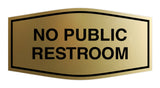 Signs ByLITA Fancy No Public Restroom Sign