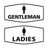 Signs ByLITA Fancy Ladies and Gentlemen Sign Set, 2-Pack