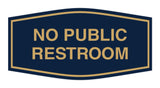 Signs ByLITA Fancy No Public Restroom Sign