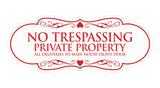 Signs ByLITA Designer No Trespassing Private Property Sign All Deliveries to Main House Front Door Sign