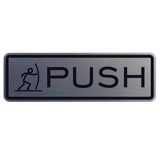 Fun Horizontal Push Pull Door Sign