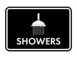 Classic Framed Showers Wall or Door Sign